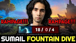 SUMAIL Double Rampage with his Favourite Hero Morphling — No Mercy Fountain Dive