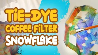 Tie-Dye Coffee Filter Snowflakes | Albie's Elevator