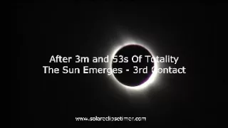 March 29, 2006 Total Solar Eclipse Video.  Mediterranean Sea