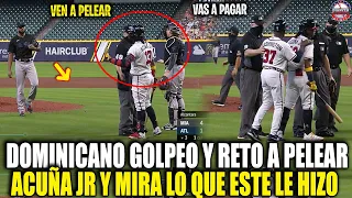 Este Dominicano GOLPEA a RONALD ACUÑA JR  Lo RETA a PELEAR y Mira lo que Este LE HIZO NO CREERÁS MLB