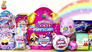 СЮРПРИЗ MIX! RainBoCoRns Pocket Puppycorns, Mini BRANDS, Pikmi Pops, Hatchimals, Surprise unboxing