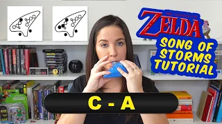 Zelda Ocarina of Time: Song of Storms | Ocarina Tutorial | With Sheet Music