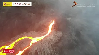 25/11/21 Estado de las coladas activas a las 7:30 h Erupción La Palma IGME