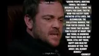 Tribute to Crowley from Supernatural