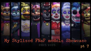 [Blender/FNaF] My stylized models Showcase pt 7