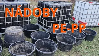 NÁDOBY, jaký plast, kde sehnat, velikost