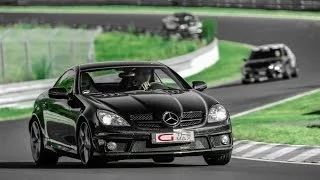 Mercedes Benz SLK 55 AMG onboard auf der Nordschleife, Nürburgring, Touristenfahrt, Testfahrt, Test