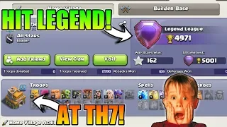 NEW WORLD RECORD : TH7 PLAYER IN LEGEND LEAGUE | HIGHEST PUSH IN TH7