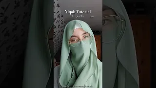 Requested NIQAB TUTORIAL | #allah #islam #hijabtutorial