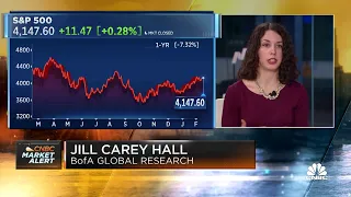 Stock market still not fulling pricing in recession risks , says BofA's Jill Carey Hall