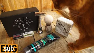 Timeless Razor 0.95 gap, Yaqi, Shave Cream apothecary87, Vitex for MEN | Бритьё с HomeLike Shaving