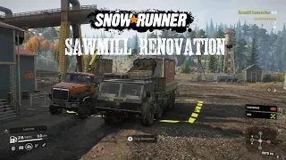 Sawmill Renovation Contract So We Can Get Long Planks New SnowRunner Phase 9 Update/DLC Gameplay