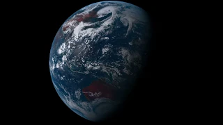 Earth from Space 4K 60FPS - One Day Time Lapse from the Japanese Himawari 8 Satellite