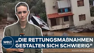 ÜBERSCHWEMMUNGEN IN GRIECHENLAND: "Die Rettungsmaßnahmen gestalten sich schwierig"