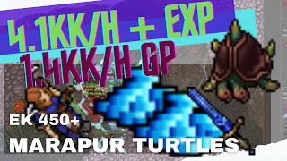 EK 400+ Marapur Turtles - 4.1KK/H 150% EXP and 1.4KK PROFIT.  RAW: 2.7KK/H