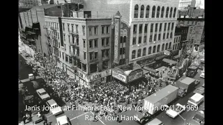 Janis Joplin - Raise Your Hand (Live) at Fillmore East, NY on 02/12/1969