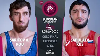 GOLD FS - 97 kg: A. SARITOV (ROU) v. A. SADULAEV (RUS)