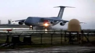 C-5 Galaxy Muddy Takeoff