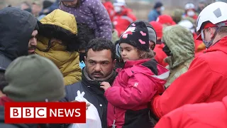 Belarus Poland border row continues with EU set to increase sanctions - BBC News