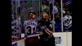 Rangers Caps end of game scrum, Nov 23, 2001