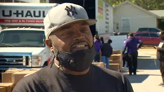 Volunteers reach out to Fort Worth community as protesters clash during Sen. Kamala Harris visit