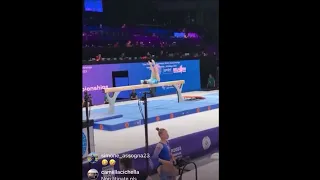 Elisa Iorio (ITA) UB BB 2023 Antwerp Worlds Podium Training