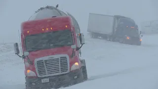 Crews work to clean up semi crashes near Strasburg, EB lanes of I-70 closed in eastern Colorado