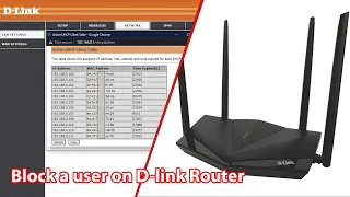 How to block user in dlink router dir 650in