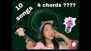 10 songs 4 chords | OPM MASHUP | Ukelele Tutorial | Arlene Letran