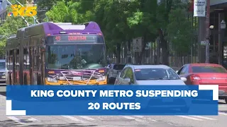 King County Metro suspending 20 routes, starting in September
