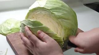 How to store cabbage / Cut cabbage like this and cook it easily