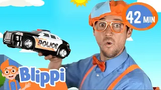 Let's Go Police Car! | BLIPPI | Educational Songs For Kids
