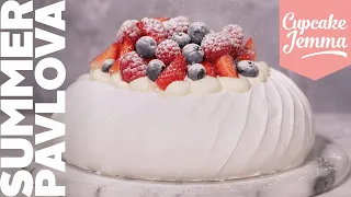 Crunchy, Mallowy Summer Fruit Pavlova - The King of Summer Desserts | Recipe | Cupcake Jemma Channel