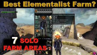 Guild Wars BEST Elementalist 1 Minute SOLO Farm Build [7 Areas]