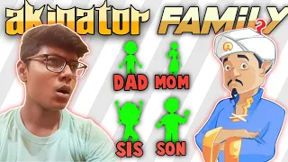 Akinator Finding His Family Members - Akinator (They Really Exist?)(Face Cam #1)