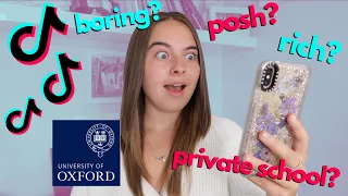 BORING? RICH KIDS ONLY? TOO MUCH WORK? Oxford student reacts to Tiktoks about Oxford University!(ad)