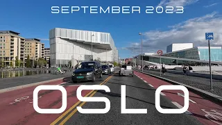 Oslo, Norway 4k. Car Tour 2023