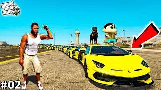 GTA 5 : Franklin Finally Made World's Longest Car With Shinchan In GTA 5 ! (GTA 5 mods)