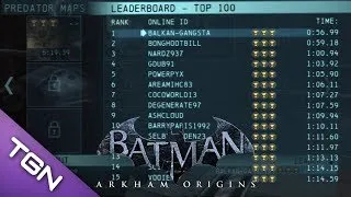 Batman: Arkham Origins - #1 Ranked Predator Challenge "Checking Out" 0:56.99