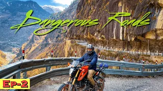 Most dangerous roads || Rampur to Chitkul || Winter Spiti ride with Duke 125 || Ep-2