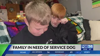 Lexington family hoping to get son a service dog