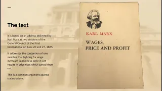 Inflation: what Marx said about it in Wages prices and profit