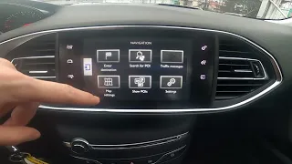 How to Enter and Manage Navigation and Map in PEUGEOT 308 II ( 2013 – 2021 )