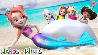 Mermaid Swimming Song | Mary Had A Little Lamb | Princess Songs - Wands and Wings