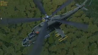 Mi-24P Single Engine Extraction From Insurgent Occupied Mountains - DCS World HIND - Tactical DCS