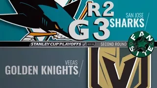 Vegas Golden Knights @ San Jose Sharks | Round 2 | Game 3