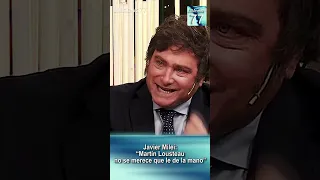 Javier Milei: “Martín Lousteau no se merece que le de la mano” #Shorts