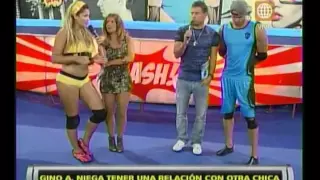 Esto es Guerra: Michelle le rompe diario en la cara a Gino Assereto - 26/03/2013