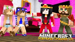 Minecraft Royal Family : EVIL STEPMOM RAMONA GROUNDS US! w/ Little Kelly and Little Carly