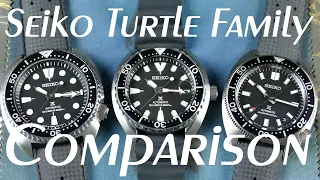 On the Wrist, from off the Cuff: Seiko Turtle-Family Comparison; SRPE93 vs. SRPC35 vs. SPB317